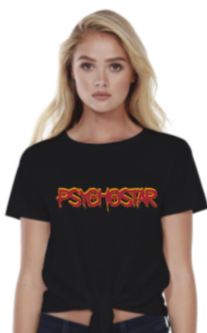 PsychoStar (Logo) - Fashionable T-Shirt - Black