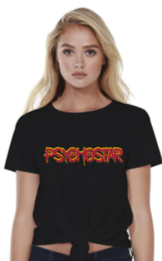 PsychoStar (Logo) - Fashionable T-Shirt - Black