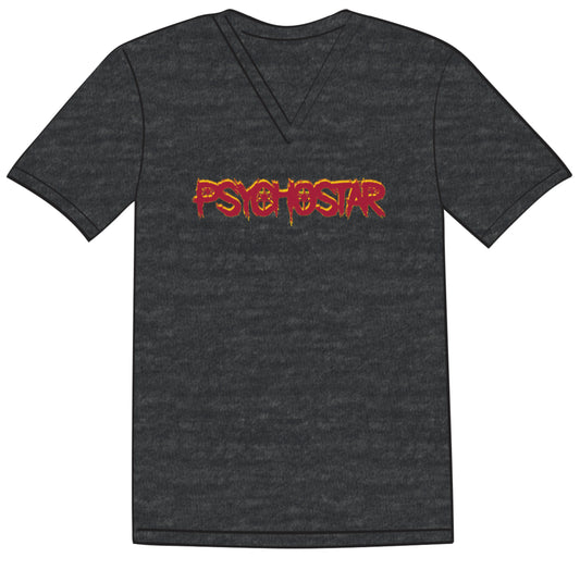 PsychoStar (Logo) - V-Neck T-Shirt - Tri-Blend - Ladies